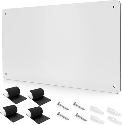 Magneetbord - Wit - Geschikt voor het Weergeven van Letters, Cijfers en Foto's - Voor Keuken en Muur