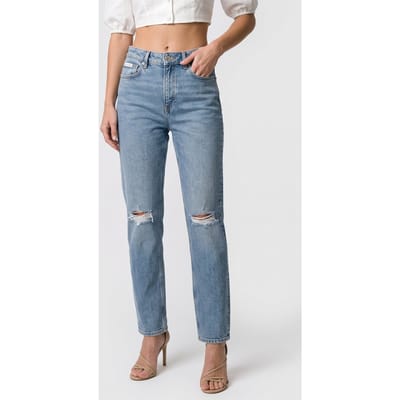 Calvin Klein Mom Jean Sonny Blue Taglia: W27 Short | Pantaloni Outlet | Donna | Blu