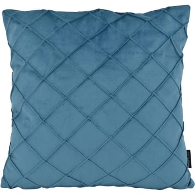 NOVÉE Velvet cross petrol kussenhoes | 45x45 cm | velvet/polyester