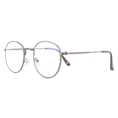 Montana Round Gunmetal Gray unisex vrouwelijke bril frames