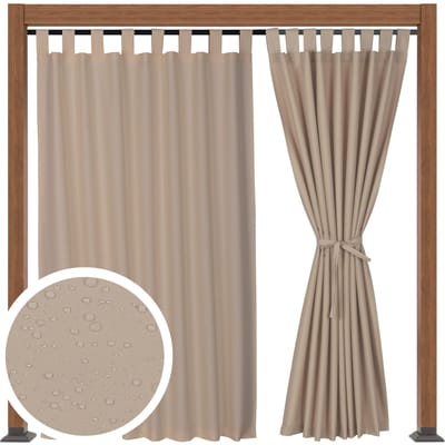 Zasłona Tarasowa Ogrodowa Zasłony Tarasowe Ogrodowe R 155X230 Jasnobeżowa