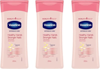 Vaseline - Handcrème - Healthy Hands Stronger Nails - 200ml x 3
