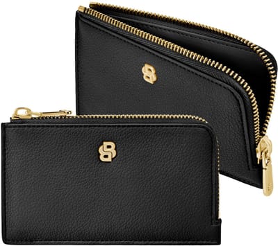 HUGO BOSS kaarthouder Signature Lady Card Holder Black zwart