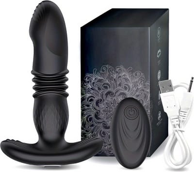 Bovista Stotende Vibrator - Thrusting Dildo - Buttplug - Dildo - Bewegende Dildo - Verwarmde Dildo - Voor Mannen & Vouwen