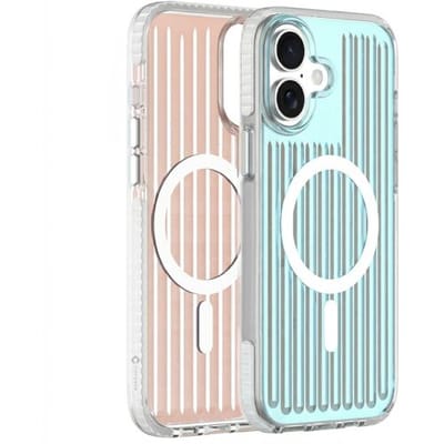 Coverzs Gradient MagSafe hoesje geschikt voor iPhone 16 Plus - Magsafe telefoonhoesje -Trendy kleurverloop