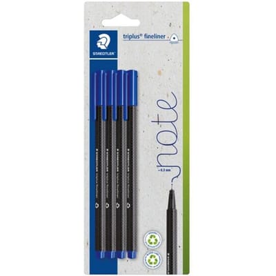 Fineliner »triplus&reg; 334 blauw« 0,3 mm 4 stuks