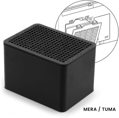 Actief koolstoffilter geschikt voor Geberit AquaClean - Geschikt voor Tuma en Mera douchewc’s - Zoals honingraatfilter Type 3 - Zoals 242.999.00.1