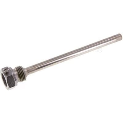 Staal St35 G 1/2 Inch Thermowell voor 160mm Dompelbuis Max 600°C en 25 Bar - TWALE-G-012-160