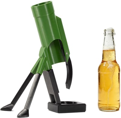 Dailygoods- Biermortier 51 mm - Grappige Kroonkurkwerper - Handsfree Flesopener - Robuuste Bieropener - Uniek Drukmechanisme - Ideaal voor Thuis en Feest
