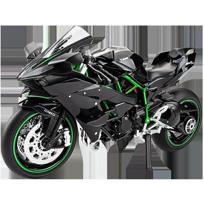 Jiaye 1:9 Chuan H2R Alliage Moto Modèle Jiaye Ornement Jouet Collection Cadeau
