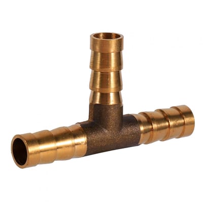 Dailygoods- T-stuk 8mm - Koppeling Tuinslang - Koppeling Fietskar - Koppeling Aanhanger - Koppeling Gardena - Hoogwaardige Messing