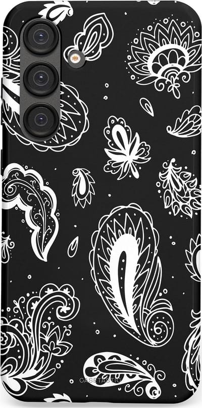 Casetastic Hoesje Geschikt voor Samsung S25 Plus - Stijlvolle Beschermende Duo-layer Case - Paisley pracht