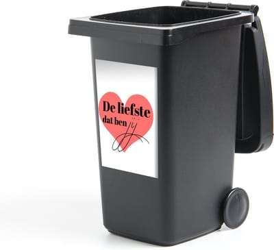 Container sticker Vriendschap - Liefde - Quotes - Spreuken - De liefste dat ben jij - 40x60 cm - Kliko sticker
