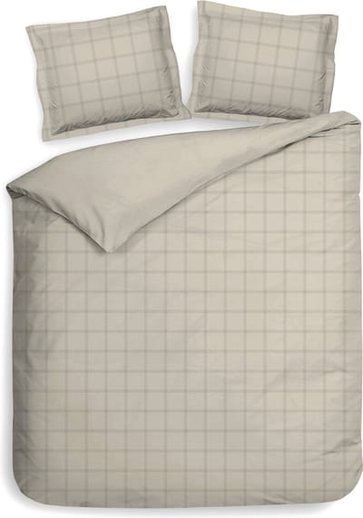 Heckettlane Mojave-Sand Dekbedovertrek Diamante 240x200-220 cm + 2 slopen 60x70 cm, gemaakt van 100% Katoen-Satijn
