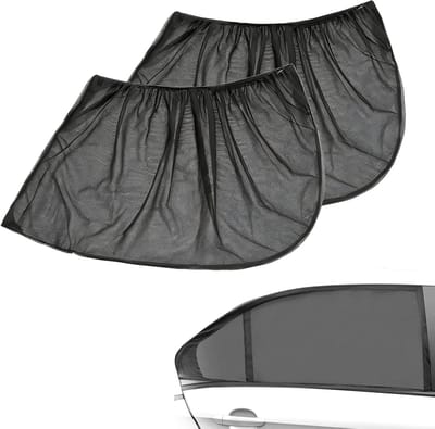 SnelShoppen - Zonwering Auto UV-bescherming voor Kinderen en Huisdieren, Universeel, Groot Formaat 110x50 cm voor 95% van Auto's en SUV's, Dubbellaags