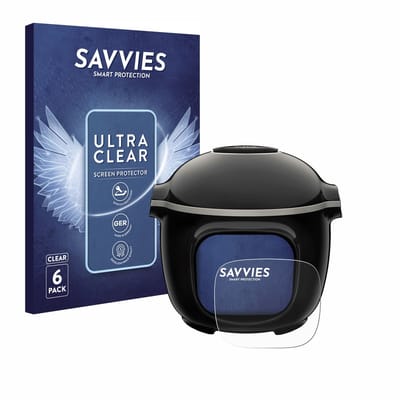 Savvies - Screenprotector voor Moulinex Cookeo Touch - Folie Beschermfolie transparant 6 Stuks