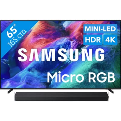 Samsung Micro RGB 65" R95H (2026) + Samsung HW-QS90H (2026)
