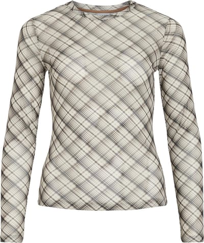 Vila T-shirt Vivolettis Chi O-neck L/s Top 14111122 Birch Chi Dames Maat - M