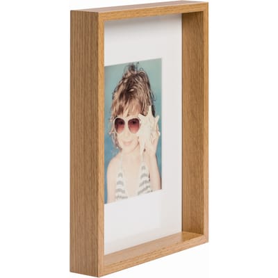 Box Fotolijst - 21x30 cm - MDF - Dauw - Incl. Passe-partout