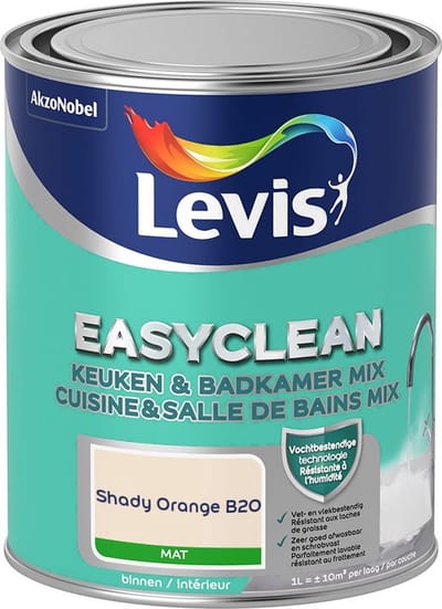 Levis - Easyclean Keuken & Badkamer Mix - Shady Orange B20 - Mengverf - 1 L
