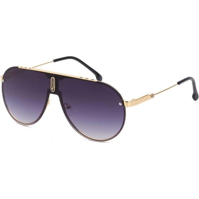 Tijdloos Retro Randig Punk High-End Ontwerper Stijl Trendy Oversized Legering Metaal Aviator Vrouwelijk Voor Beide Geslachten Zonnebrillen As the photo