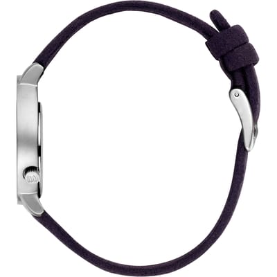 Danish Design Pico - Horloge Dames - Zilver/Paars - Luxe – 32 mm - RVS - Rond - Analoog