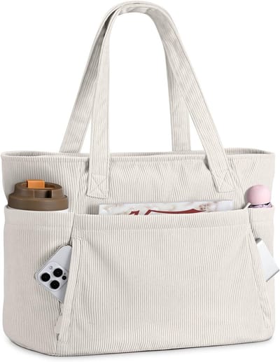 Grote Dames Shopper Tas met Laptopvak voor Werk, Strand, Universiteit en Reizen - Ideaal voor Gym en Dagelijks Gebruik