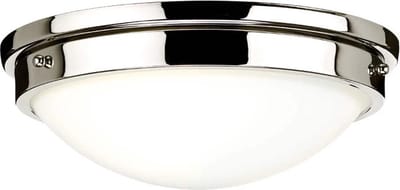 Landelijke Plafondlamp - Steady Lighting - Metaal - Landelijk - E27 - L: 31.8cm - Voor Binnen - Woonkamer - Eetkamer - Zilver