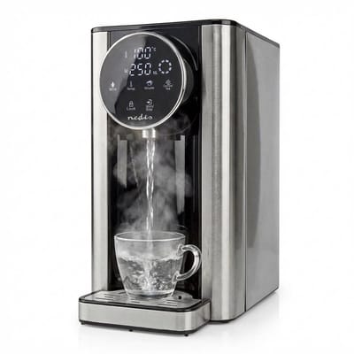 Nedis Waterkoker KAWD310FBK - hot water dispenser - black/aluminum - Zwart/aluminium - 2600 W