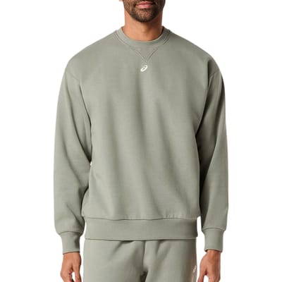 Asics Fleece Relaxed Crew-Neck Sweater Heren
