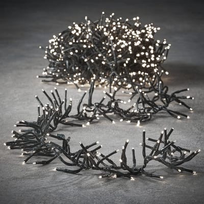 Luca Lighting kerstverlichting lichtsnoer - buiten - 576 lampjes warm wit - flashfunctie - 350 cm
