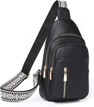 Daity 1 Pack - Dames crossbody tas - Dames leren schoudertas - Heuptas - Borsttas riem - Reis heuptas