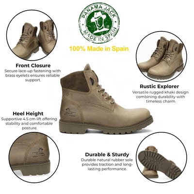 Panama Jack AMUR GTX C32 - Vrije tijd half-hoogHeren veterschoenHeren sneakers - Kleur: Groen - Maat: 42