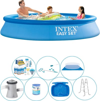 Easy Set Rond 305x61 cm - 8-delig - Alles in 1 Zwembad Pakket