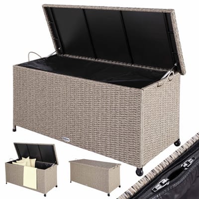 Casaria Opbergkist – Weerbestendig 117x53x60cm 270L - Crème