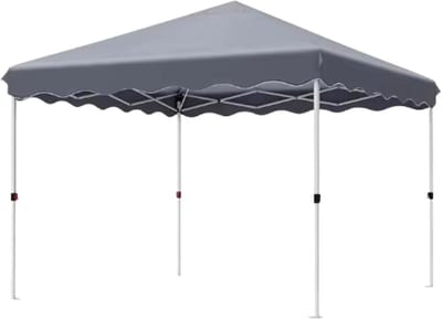 Gazebo Tavien - Pergola - Paviljoen - Partytent - Strandtent - Voor Terras, Feest en Achtertuin - 3x3m - Grijs