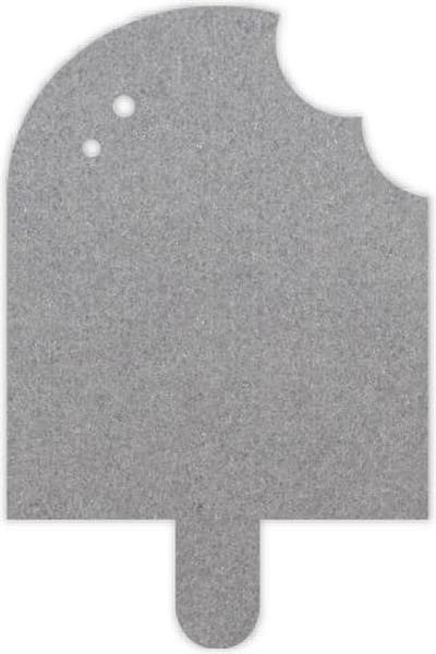 IJs vilt onderzetter - Lichtgrijs - 6 stuks – 100 x 75 mm – IJs vorm - Glas onderzetter - Cadeau - Woondecoratie - Woonkamer - Tafelbescherming - Onderzetters Voor Glazen - Keukenbenodigdheden - Woonaccessoires - Tafelaccessoires