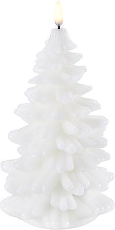 Uyuni Ledkaars - Kerstboom - wit - 11 x 18 cm