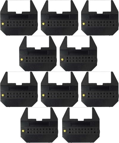 10x Zwart Inktlint Labeltape voor Typewriter Compatibel met Geschikt voor Olivetti