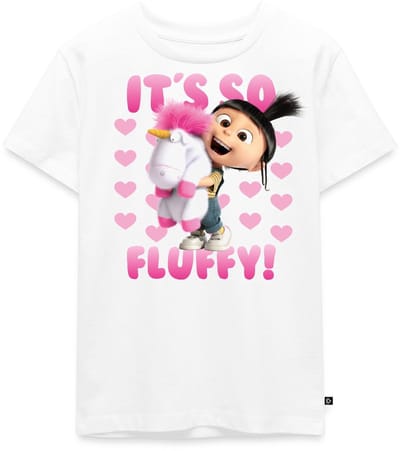 Minions Agnes It's So Fluffy Pink Met Eenhoorn Premium T Shirt Kinderen