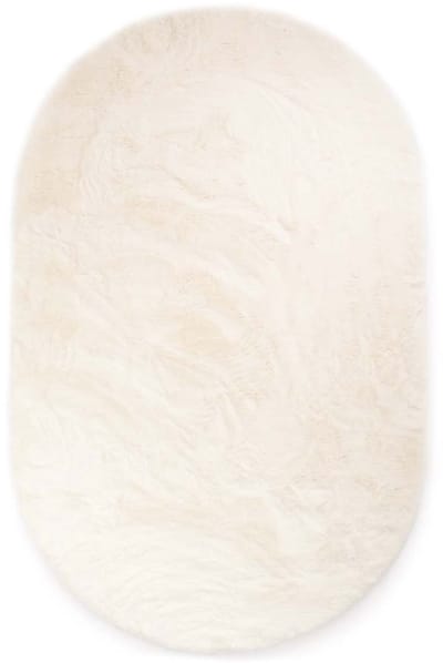 Vloerkleed ovaal hoogpolig - Comfy plus wit 100x150