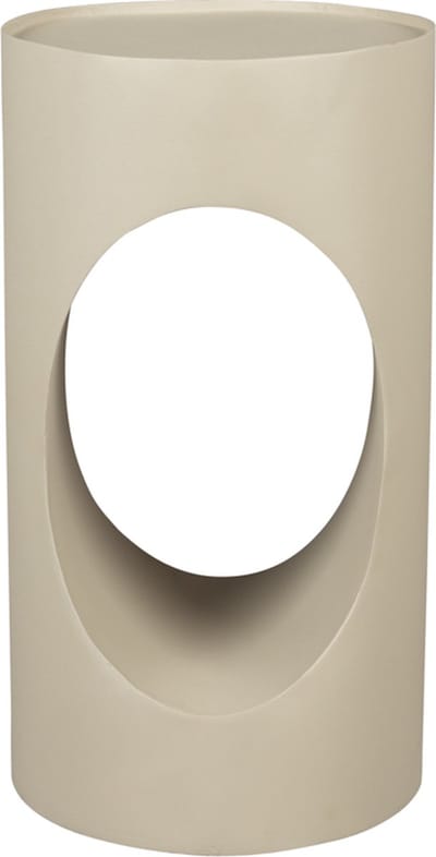 Dutchbone Sai Bijzettafel Rond 30 cm Metaal Zand/ Beige
