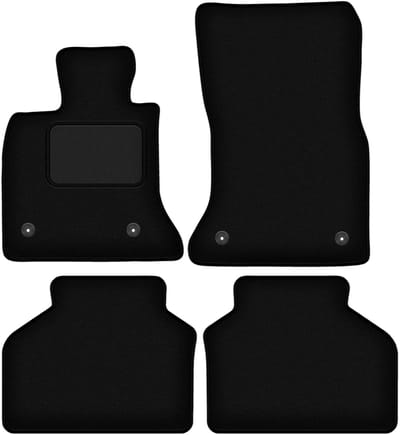 Zwarte velours vloermatten voor: BMW GT F07 FL GT (2013-2018)
