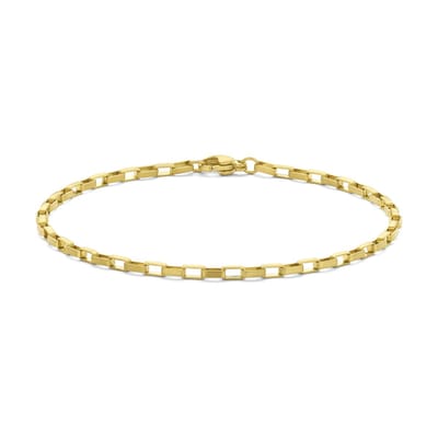 7FB-0823 – Frank 1967 – Heren Armband – Stalen Schakelarmband – Goudkleurig – Mat