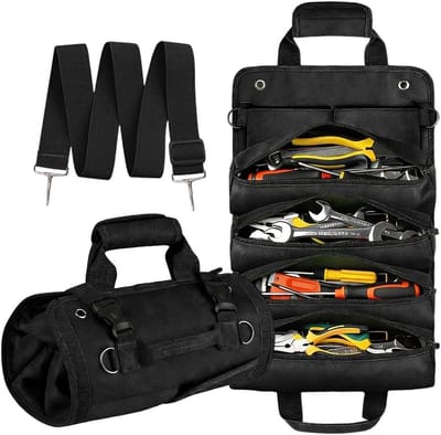 Handige Gereedschapsrol voor Mannen - Perfecte Cadeau voor Vader, Klussers en Kerstmis, Compacte Tool Bag voor Gereedschap