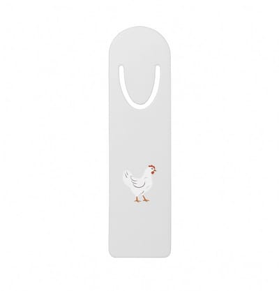 Hacebo® - Kip metalen boekenlegger - Kippen - Dieren liefhebbers - Haan - kinderboerderij - vogels Bladwijzer boekenleggers - 12.7 cm x 3.2cm