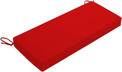 Bankkussen - Terraskussen Stoelkussen - Buiten Zitten - Waterdicht Schuimvulling - 119x38x8 cm - Rood