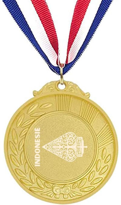 Akyol - indonesië medaille goudkleuring - Piloot - toeristen - indonesië cadeau - beste land - leuk cadeau voor je vriend om te geven