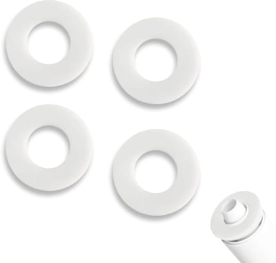 Witte Siliconen Toilet- en Afvoerafdichting - 4-delige Set voor Toiletten en Afvoeren, Geschikt voor Afvoerputten en Waterreservoirs