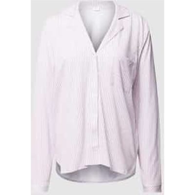 Loose fit pyjamabovendeel van mix van katoen en viscose